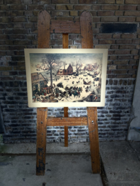 oude schoolplaat schilderij