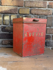koffie blik rood