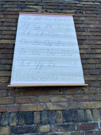 schoolplaat schrijfletters