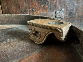 houten ornament  wandkandelaar - K SR