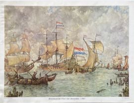 oude schoolplaat op het water