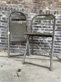 metalen klapstoel, legerstoel