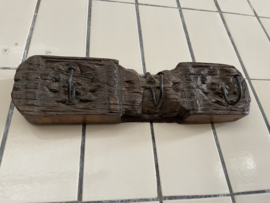 houten kapstok met 3 haken