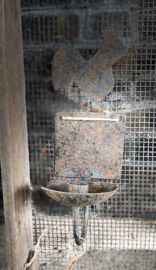 dieren wand kandelaar metaal
