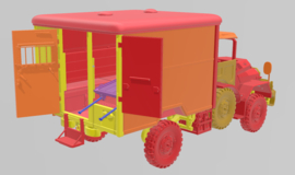 YA-126 GWT Ambulance 1/35 schaal 1 ton truck.