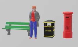 A-GB-01 British street furniture.