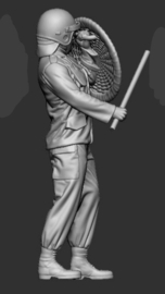 F-AME03 ME'er met het schild hoog.