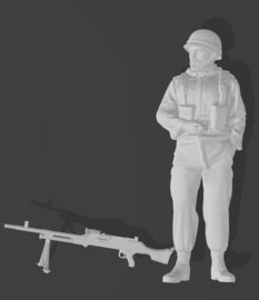 F-ABL22 M68 Belgische soldaat met MAG