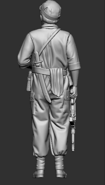 F-DEI28 Dutch soldoer with MP40