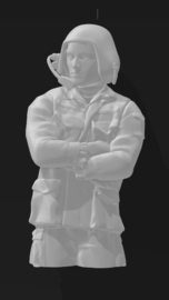 F-alk38 FV Crew, gunner hanging in the turrend