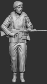 F-MARN04 FAL gunner relaxed, MAG helpper