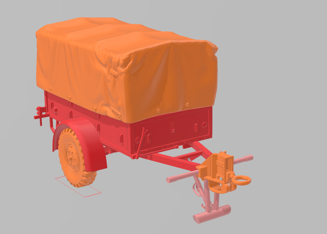 Polynorm 1 ton trailer met huif
