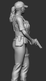 F-FAL08 Civilian female police ready.