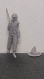 F-AME01 ME'er met de stok hoog.