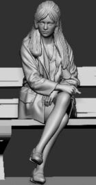 F-RCV27 Civilian girl sitting