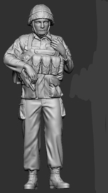 F-MGB03 commander standing with comms