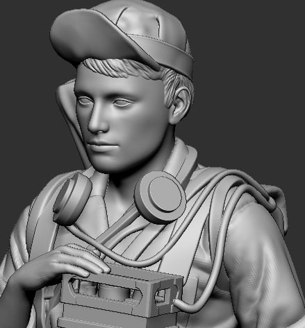 F-DEI29 Dutch soldier with WS38 radio