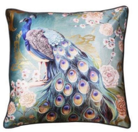 Sierkussen Opulent Peacock Multikleur/Blauw 45x45cm