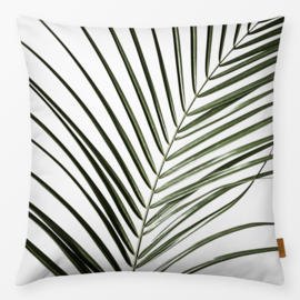 Sierkussen Palm Bladeren 8 Wit/Groen