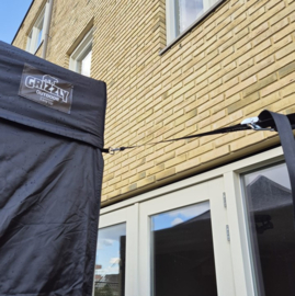 Grizzly  easy up partytent 3 x 3 zwart