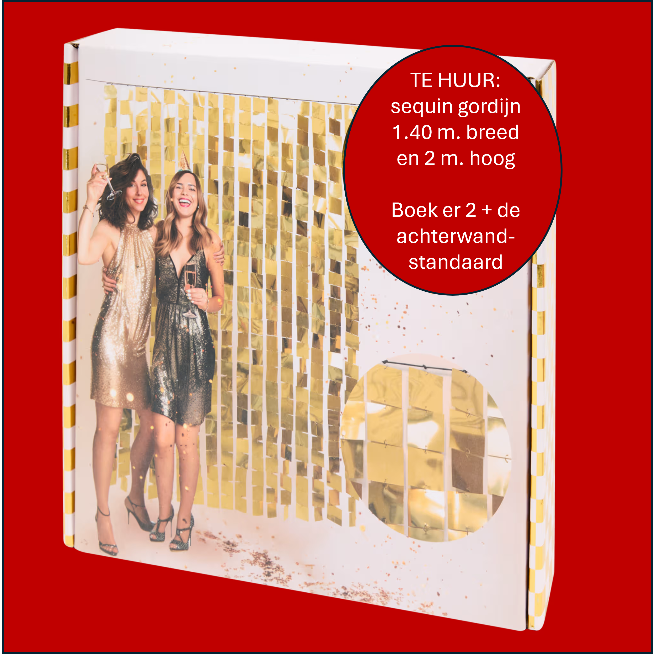 Gouden achtergrond gordijn sequin