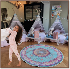 -- IEDER THEMA -- OntzorgpakketDeLuxe: Tipi's bezorgen, opzetten, extra aankleding/accessoires en luxe snoepbuffet in thema