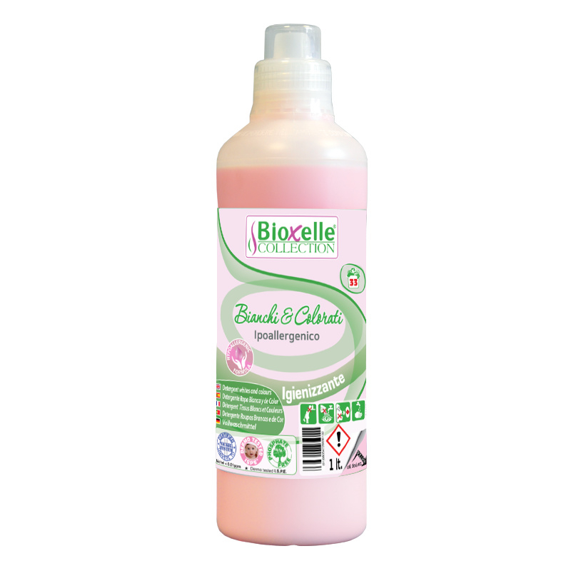 Bioxelle hypoallergeen wasmiddel wit & bont (1 liter)