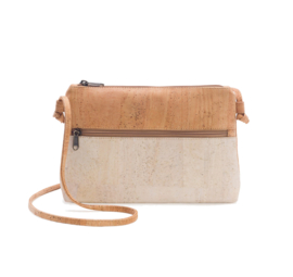 crossbodytasje kurk en creme