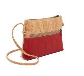 Crossbody Natural/Bordeaux