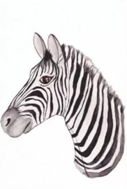 Wenskaart Zebra