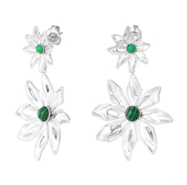 Oorbel Flower green