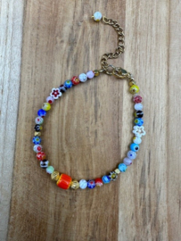 armbandje millefiori Amora