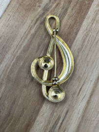 broche muzieksleutel