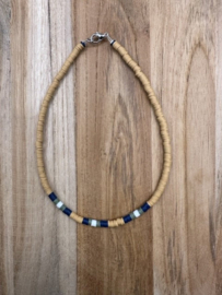 heishi ketting caramel