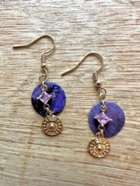 oorbellen bohemian purple