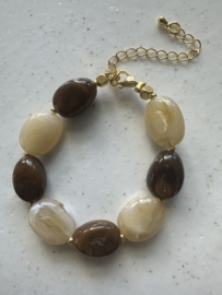armband Oliva bruin/beige