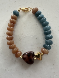 armband Leya oker/petrol