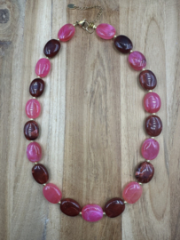 ketting Olivia roze/bordeaux