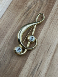 broche muzieksleutel