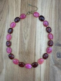 ketting Olivia roze/bordeaux
