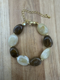 armband Oliva bruin/beige