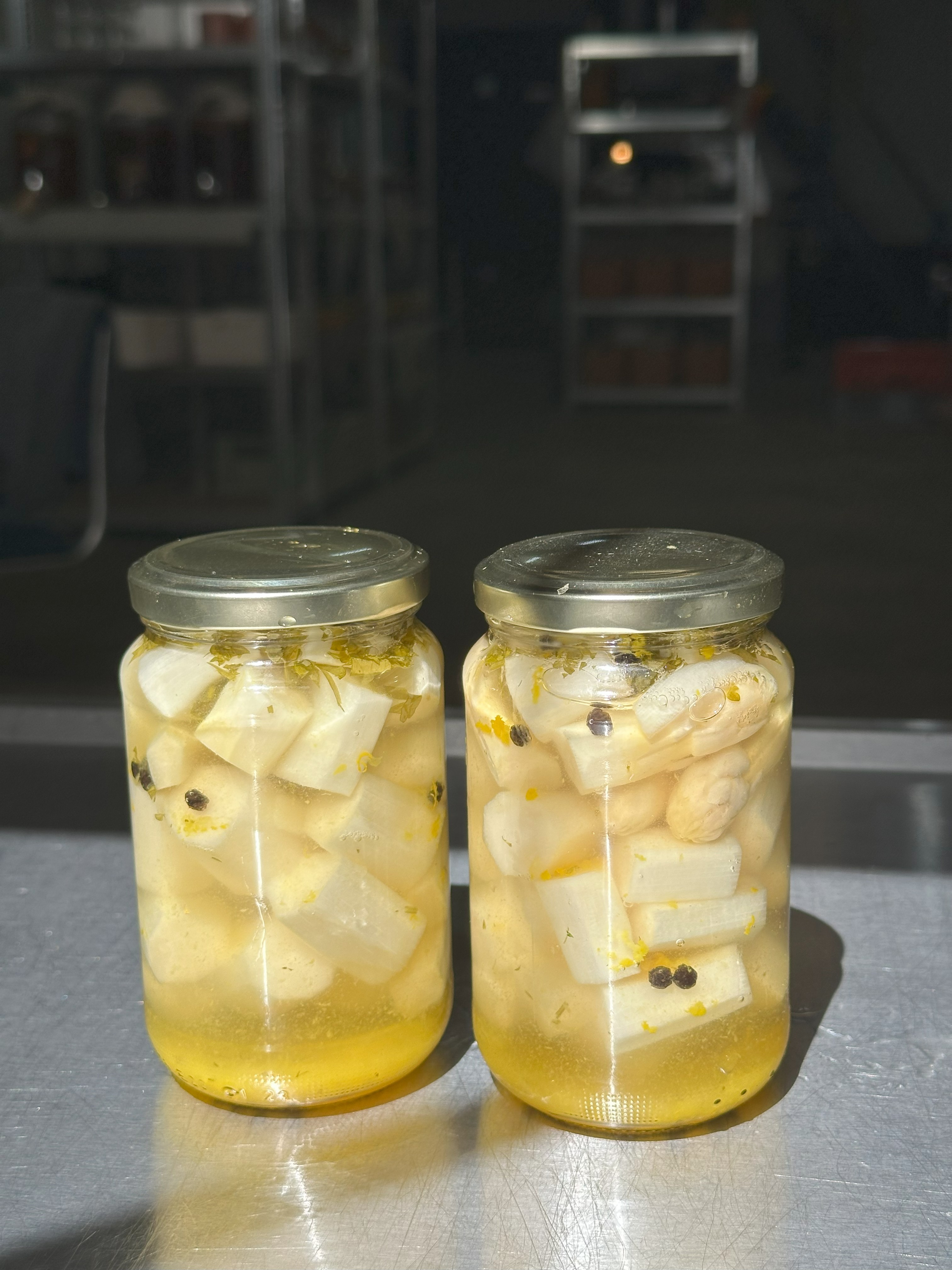 Asperges gefermenteerd met sinaasappel