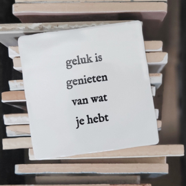 GELUK IS