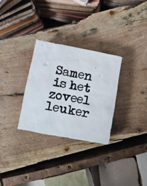 MAROKKAANSE ZELLIGE MET EIGEN TEKST/QUOTE
