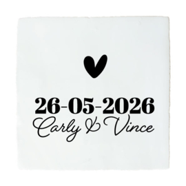 GEPERSONALISEERD TEGELTJE LIEFDE (NAMEN, DATUM V4)