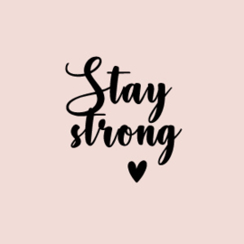 PARELMOER KAARTJE STAY STRONG