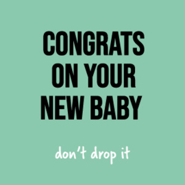 PARELMOER KAARTJE CONGRATS ON YOUR NEW BABY