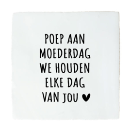 POEP AAN MOEDERDAG