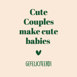 PARELMOER KAARTJE CUTE COUPLES