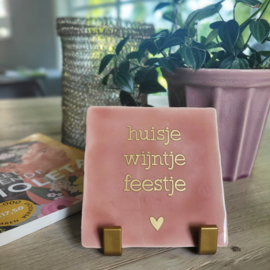 TEGELTJE MET EIGEN TEKST/QUOTE (VINYL)